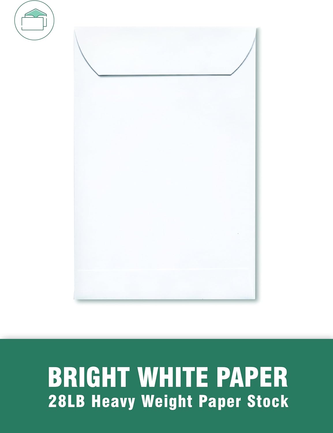 EnDoc 6x9 Open End Self Seal Envelopes - Bright White 28lb Heavyweight Paper 6 x 9 Inches Envelope for Home, Mailing Documents, Office, Business, Legal or School - 250 Pack : Office Products