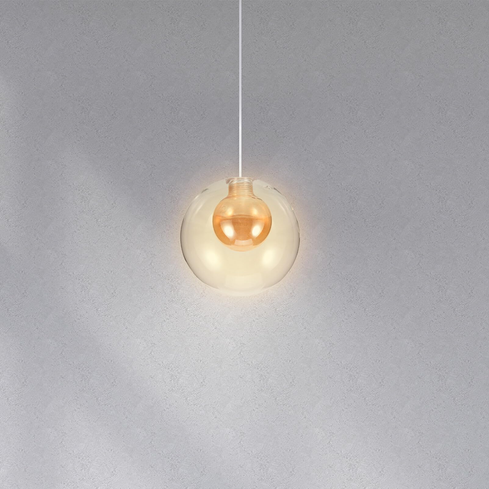 Beaupretty Globe En Verre Abat-Jour Éclairage Remplacement Globe En Verre Abat-Jour Moderne Lampadaire En e G9 (Diamètre 120Mm)