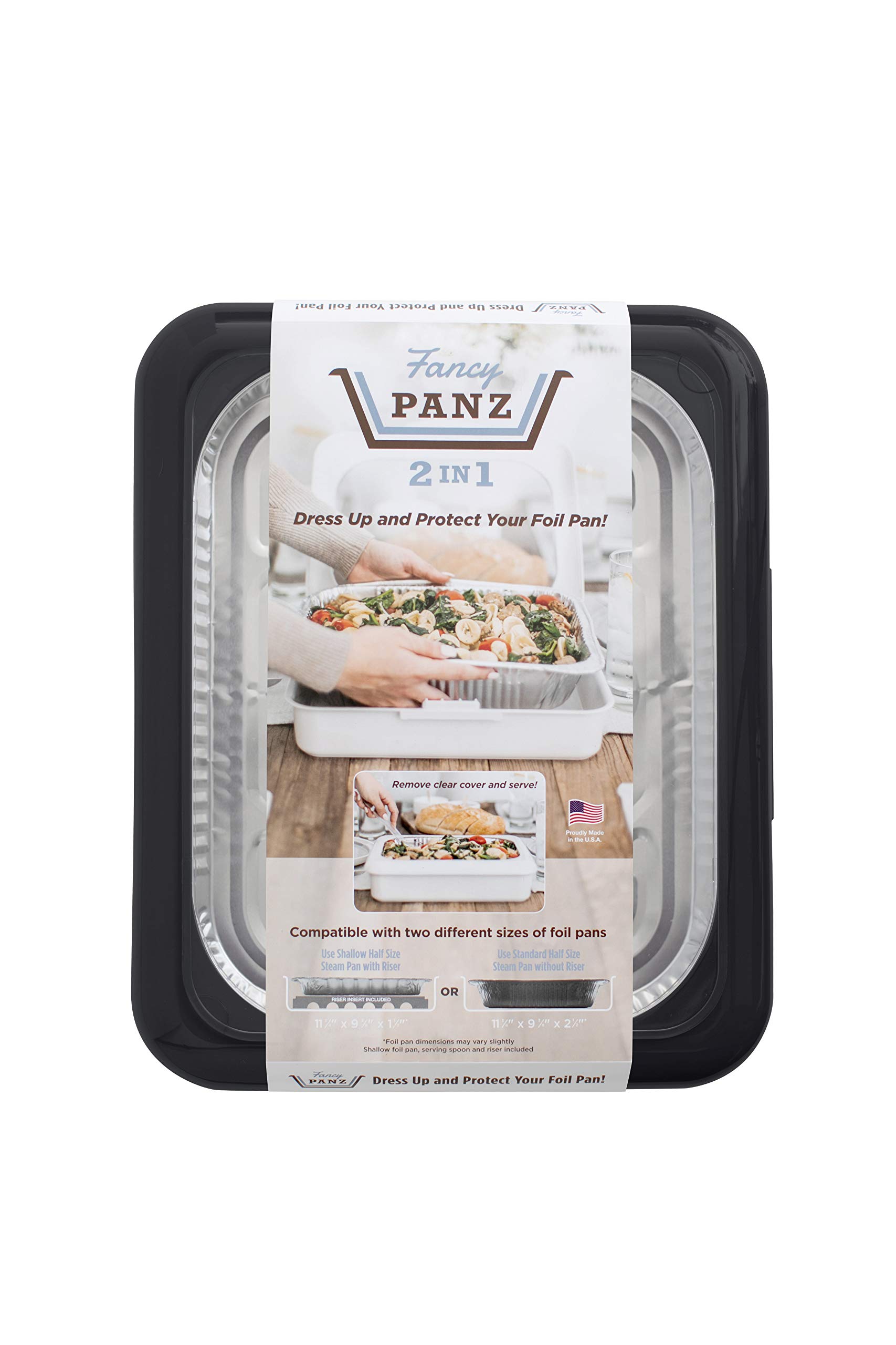 Fancy Panz FP21003 Portable Casserole Serveware, Plastic, Charcoal