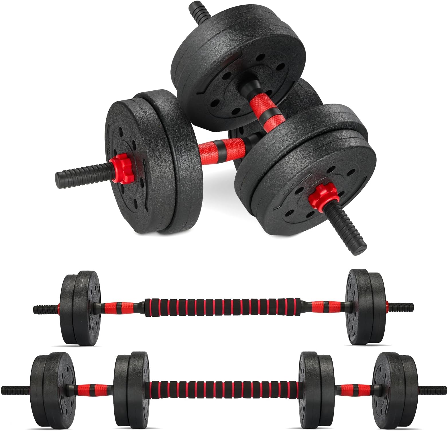 TEENO Dumbbells Barbell Set 30KG/20KG/15KG, Adjustable Dumbbells Weight Lifting Training For Man/Woman,effective for Bodybuilding Fitness Home Training