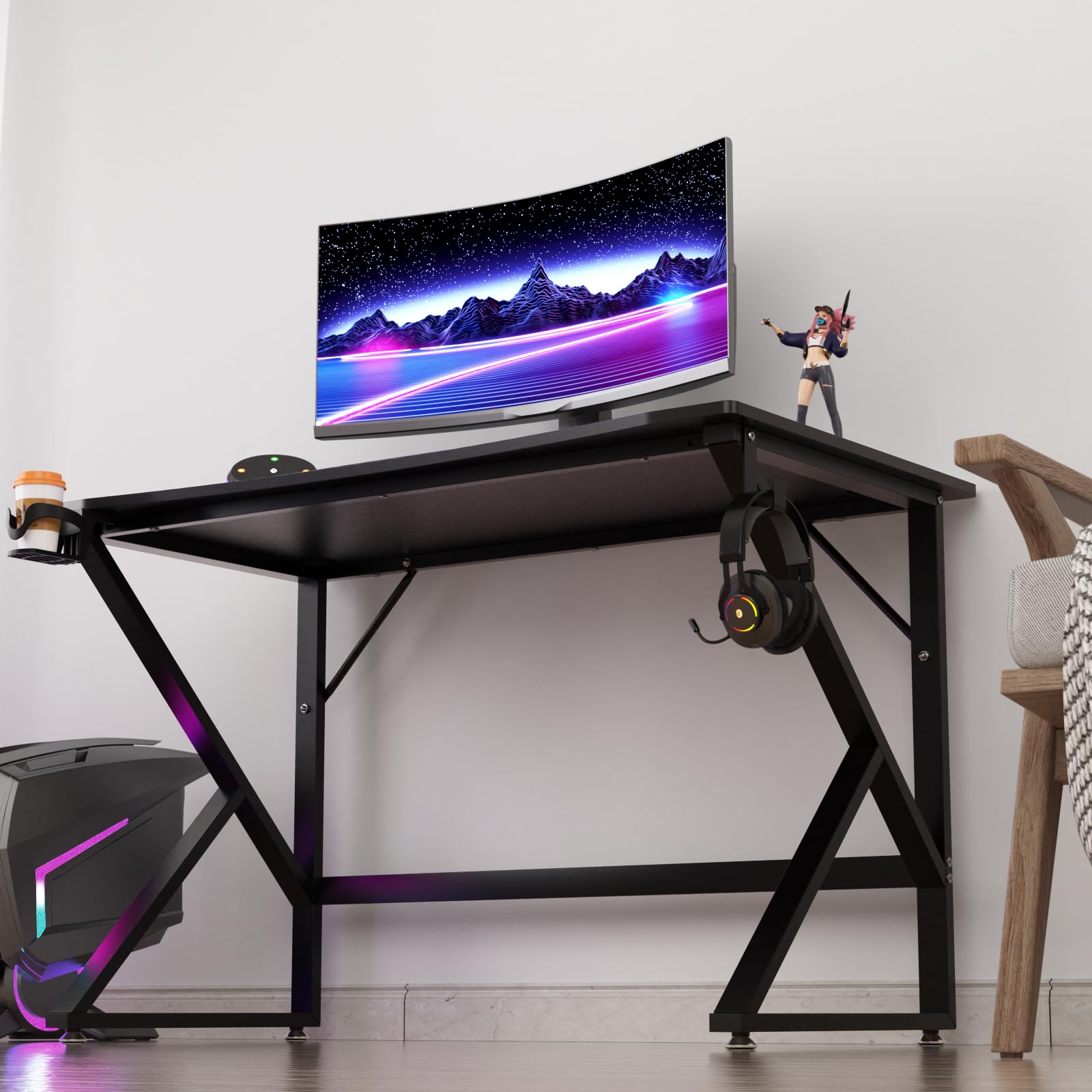 Amazon | ゲーミングデスク パソコンデスク PCデスク ゲーム