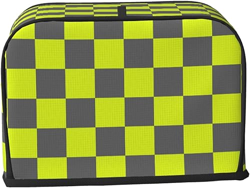 Miniatura 40 de Funda para máquina de pan de 2 rebanadas de color blanco y negro con bolsillos, cubierta para tostadora, protección de huellas dactilares, lavable a