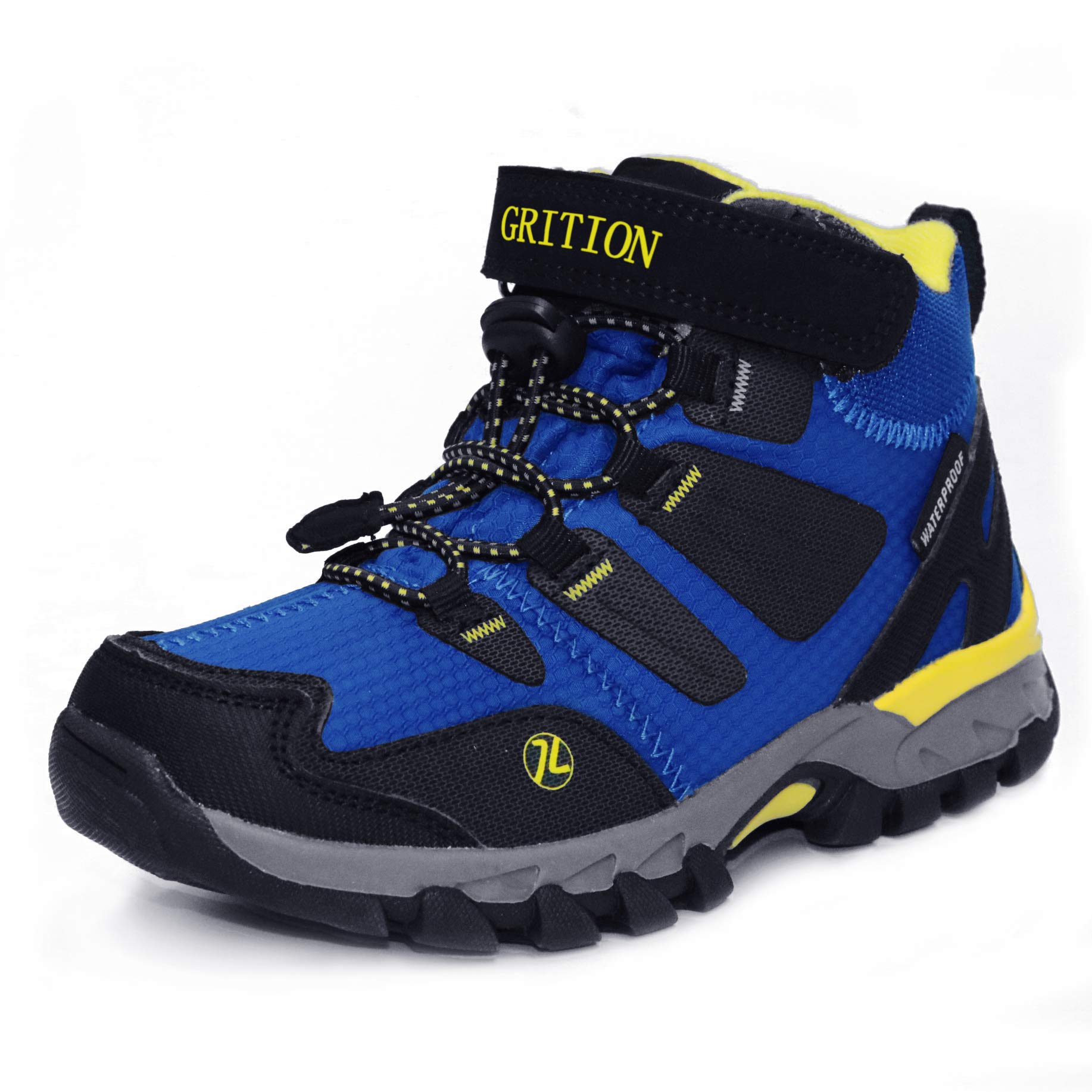 Mid Kids Outdoor Hiking Trekking Boots Boys Girls Hook Loop