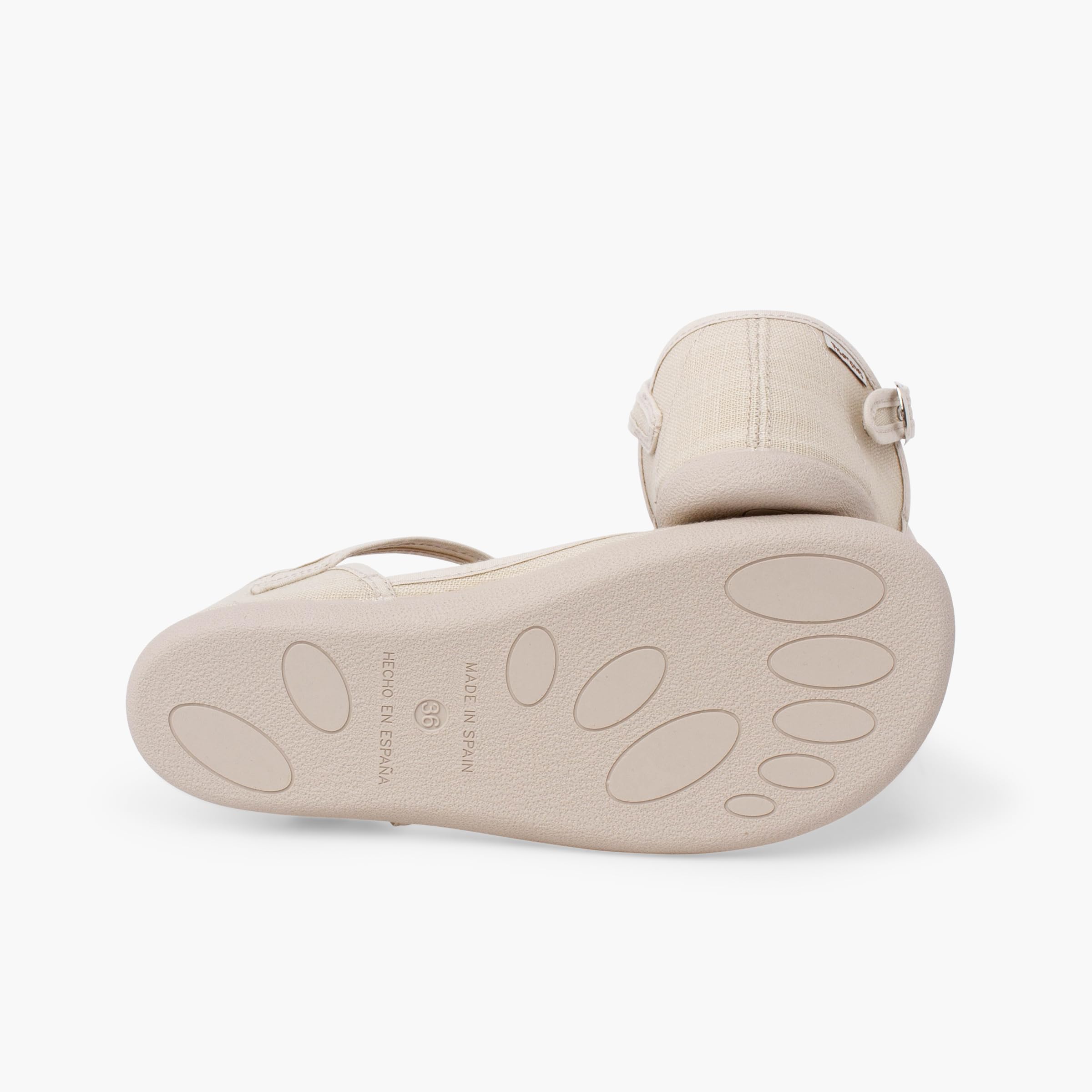 Pisamonas Merceditas Escotadas Barefoot Mujer Lino Fino