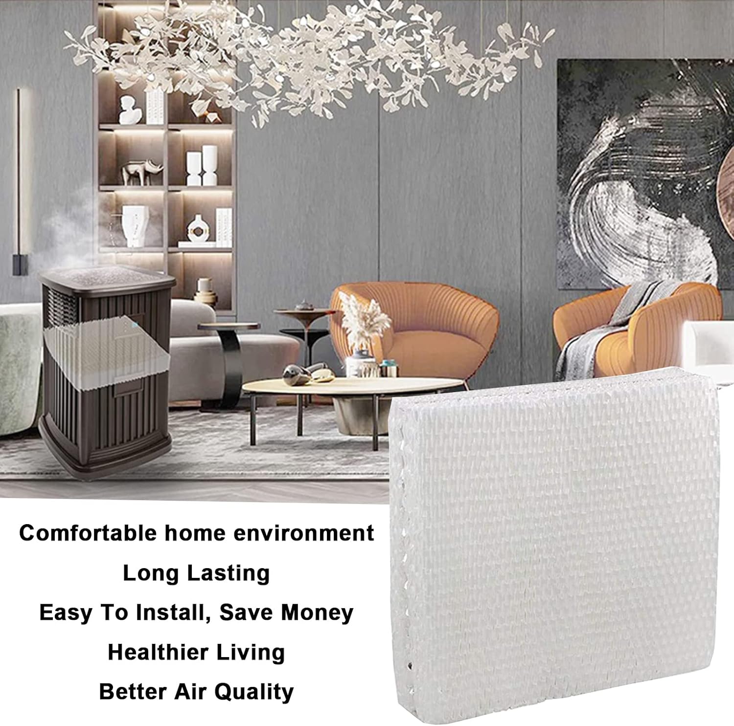 HIFROM 6Pack Humidifier Wick Filter Replacement Compatible with Sears Kenmore 14102 14112 14120 144115 Duracraft DH803 DH805 DH806 Cool Moisture Humidifier 14809 AC-809