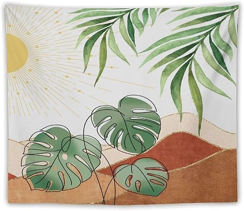 Miniatura 45 de Tapiz floral retro de los años 60 y 70, diseño hippie de primavera Groovy Flower Power Flower Boho para colgar en la pared, arte neutro para Hippie