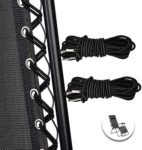 KEDY - 4 cables de repuesto para silla de gravedad cero para silla antigravedad, cordón de reparación de reclinables de patio, cuerda elástica
