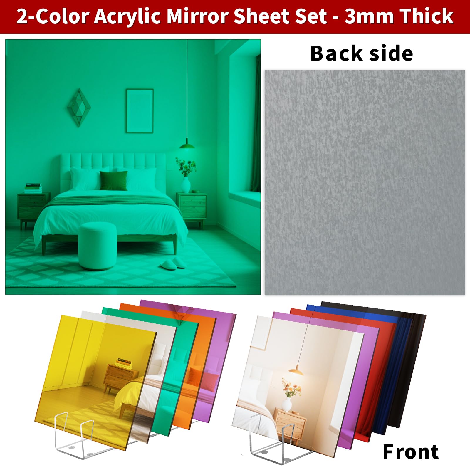 Colorful Acrylic Sheets - Laser Cutting & DIY Crafts -5