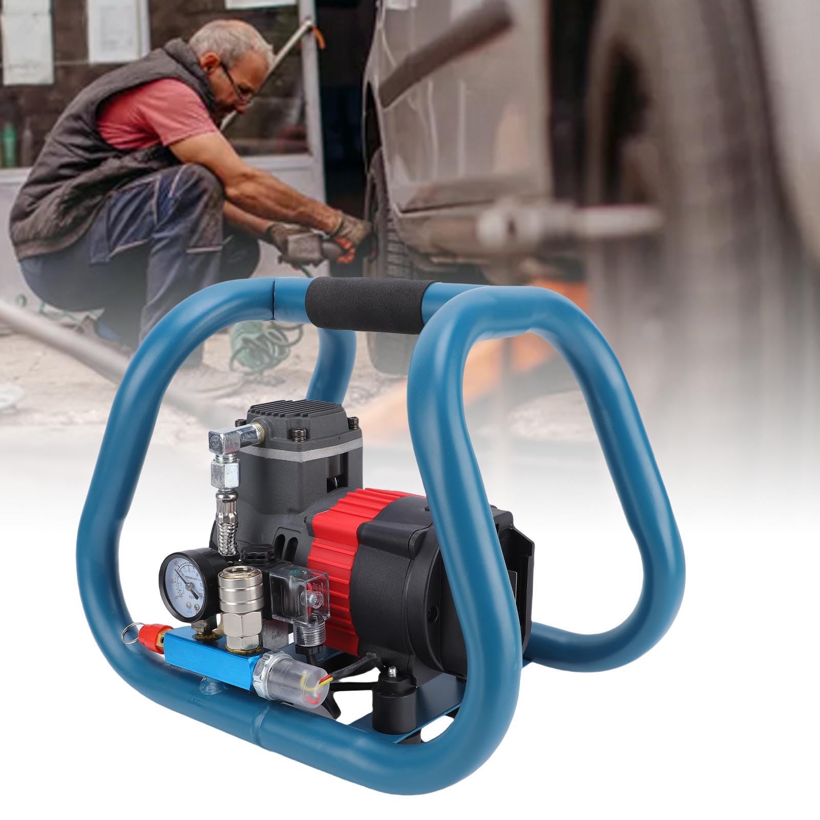 Fabater Compressore d'Aria Senza Olio, Alimentato a Batteria, con Serbatoio 3 Litri e velocità di Gonfiaggio Rapida, Adatto per BL1830B BL1840B BL1850B BL1860B. Batteria 21V, Ideale per Il