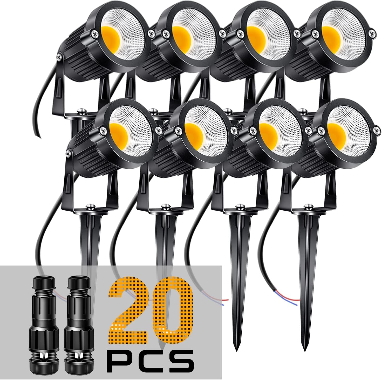 ALEDECO 5W Landscape Light with Connectors 12V AC/DC LED Landspcape