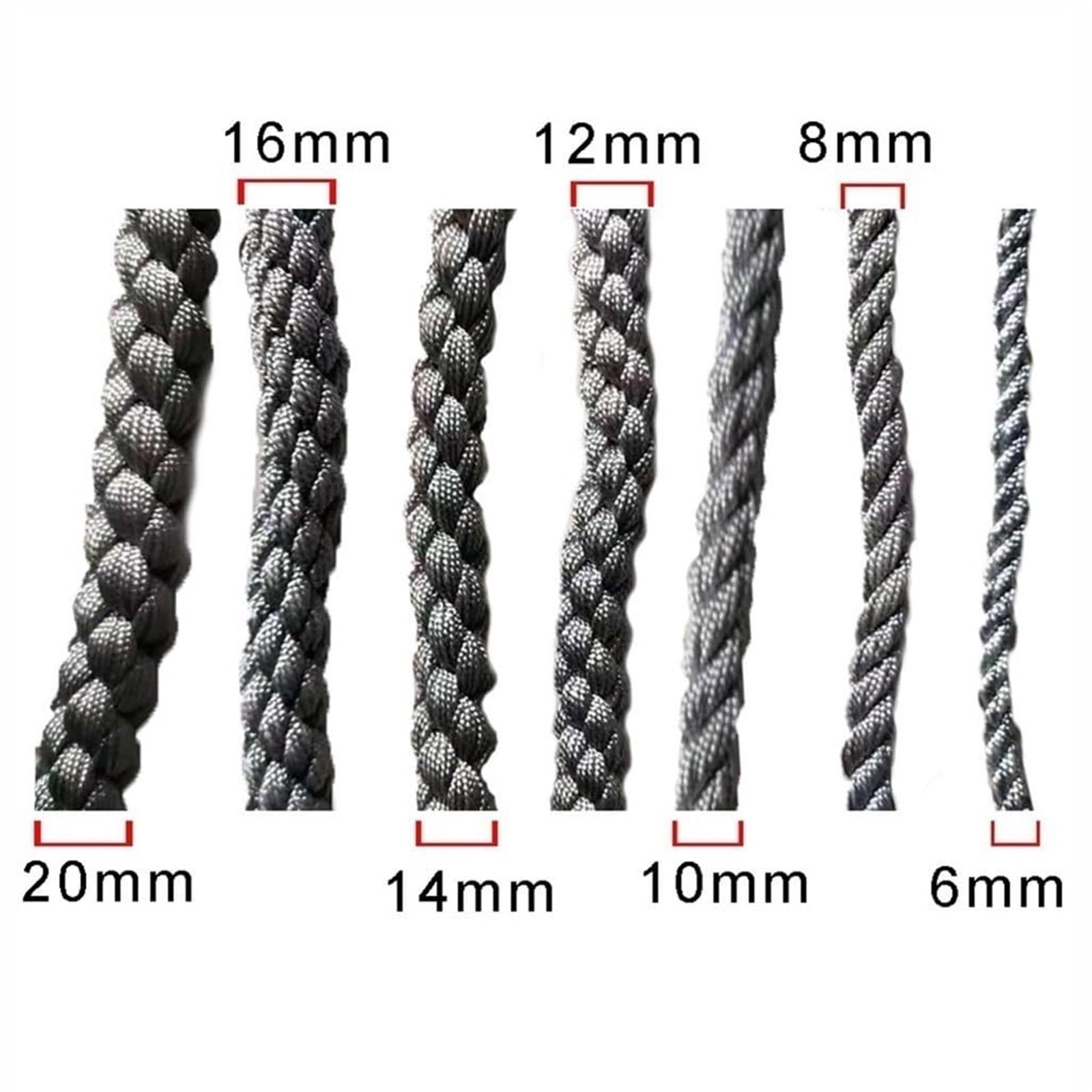 Kletter-Sicherheitsnetz, 12 mm, 3 x 5 m, langlebiges Seil, Leiternetz für Balkon und Geländer, Outdoor-Sicherheitsausrüstung für Kinder und Haustiere, starke Klettersicherheitslösung