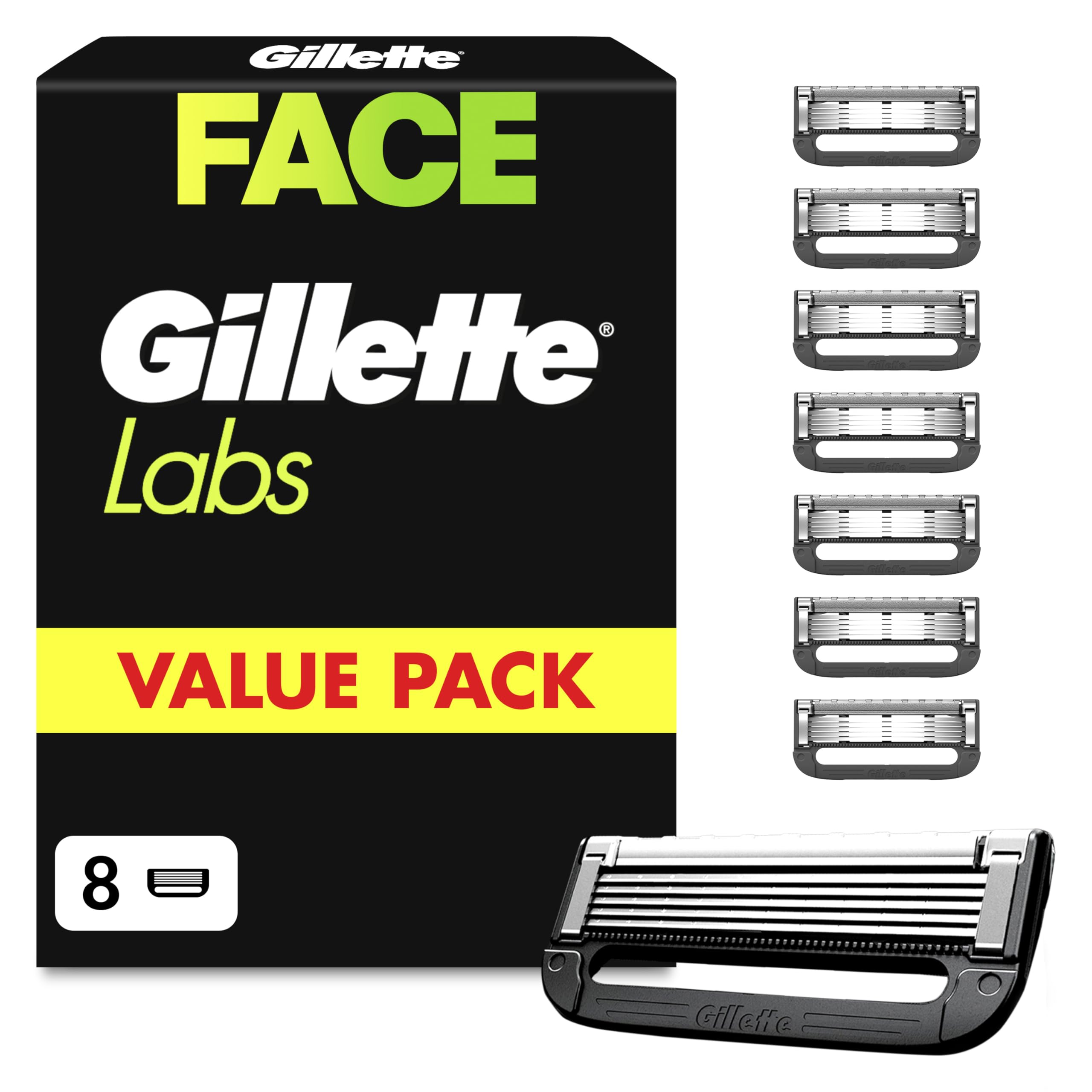 Gillette Labs Men's Razor Blades, 8 Pack (BNIB)