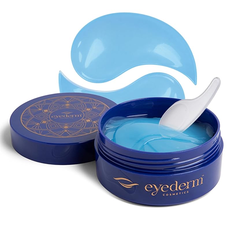 Eyederm Cosmetics Máscaras de hidrogel para a região dos olhos, sem fragrância e retinol, 30 pares