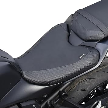 Front Rider Comfort Seat Driver Solo Saddle Fit for MT-07 MT07 2025 2026 | Great Upgrade, Comfortable for Long Rides, Fast Easy Install, Better Cushioning, Custom Pattern, Breathable Leather