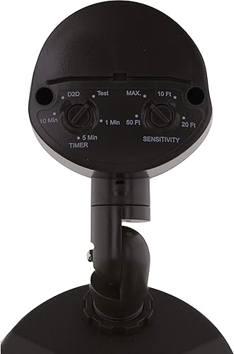 Miniatura 5 de Satco 65713 Luz de inundación de seguridad de doble cabeza de bala, con sensor de movimiento, 3000K, bronce