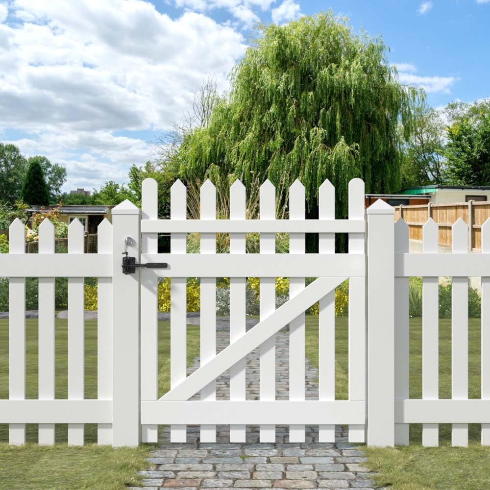 Self Closing Gate Latch, with Spring Cable Pull for Wooden Fence Porch Door, Carbon Steel, Black (S)