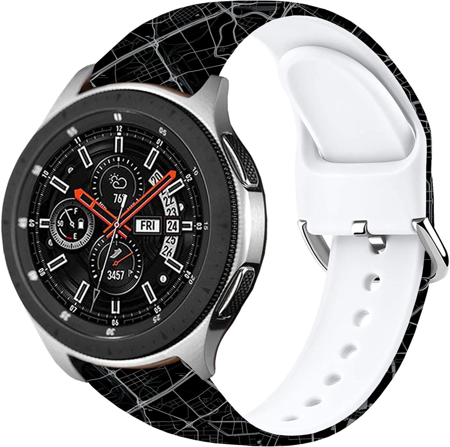 Cartoon Watch Bands Compatible with Samsung Galaxy Watch 46mm/ Galaxy Watch 3 45mm/Samsung Gear S3 Frontier/Classic Strap,Soft Silicone 22mm Replacement Wristband Sport Strap for Men Women. image 2