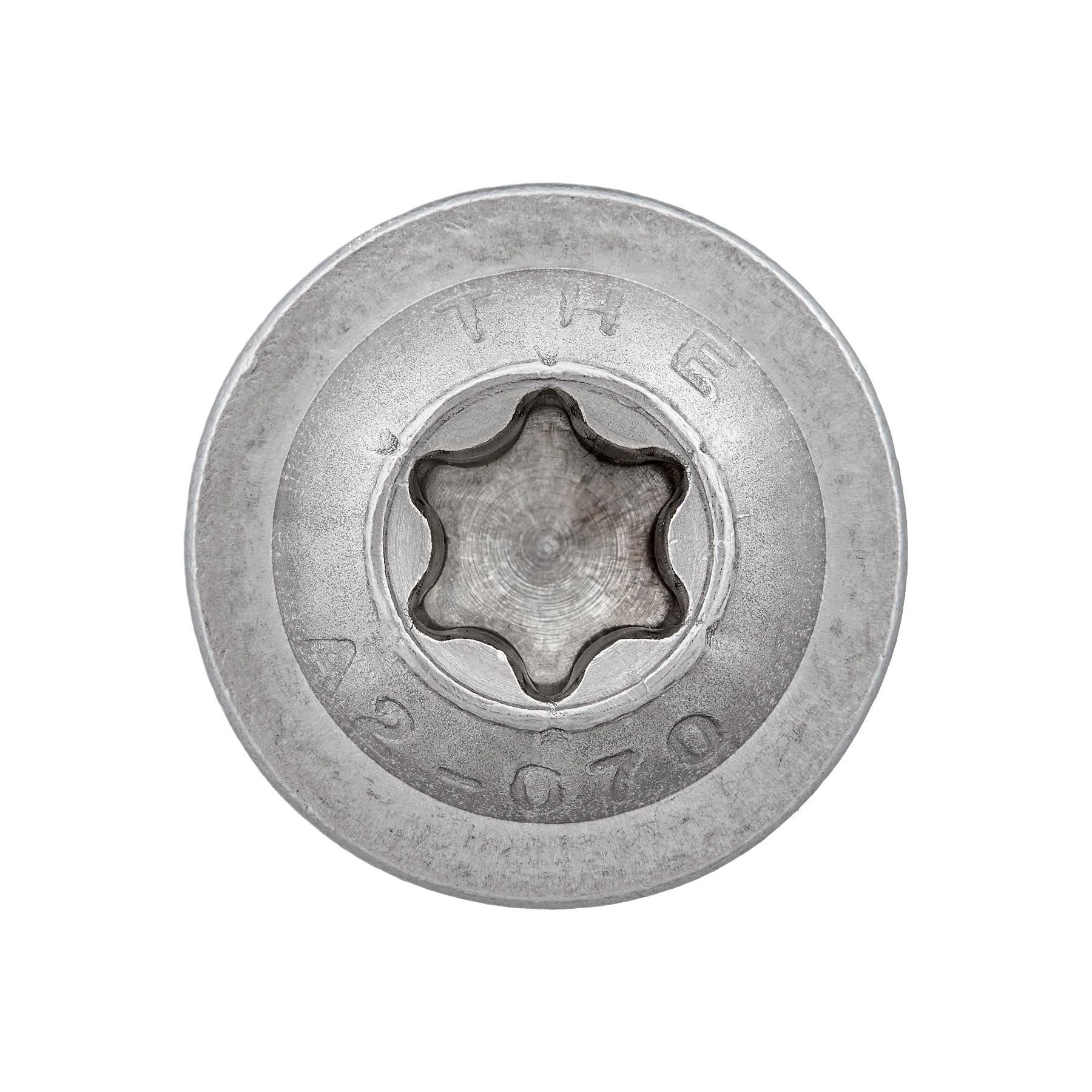 DSM – Viti testa bombata M5 x 60 mm con flangia – ISO 7380-2 – Torx TX25, filetto completo – Acciaio inox A2, inox – Testa piatta – 100 pezzi