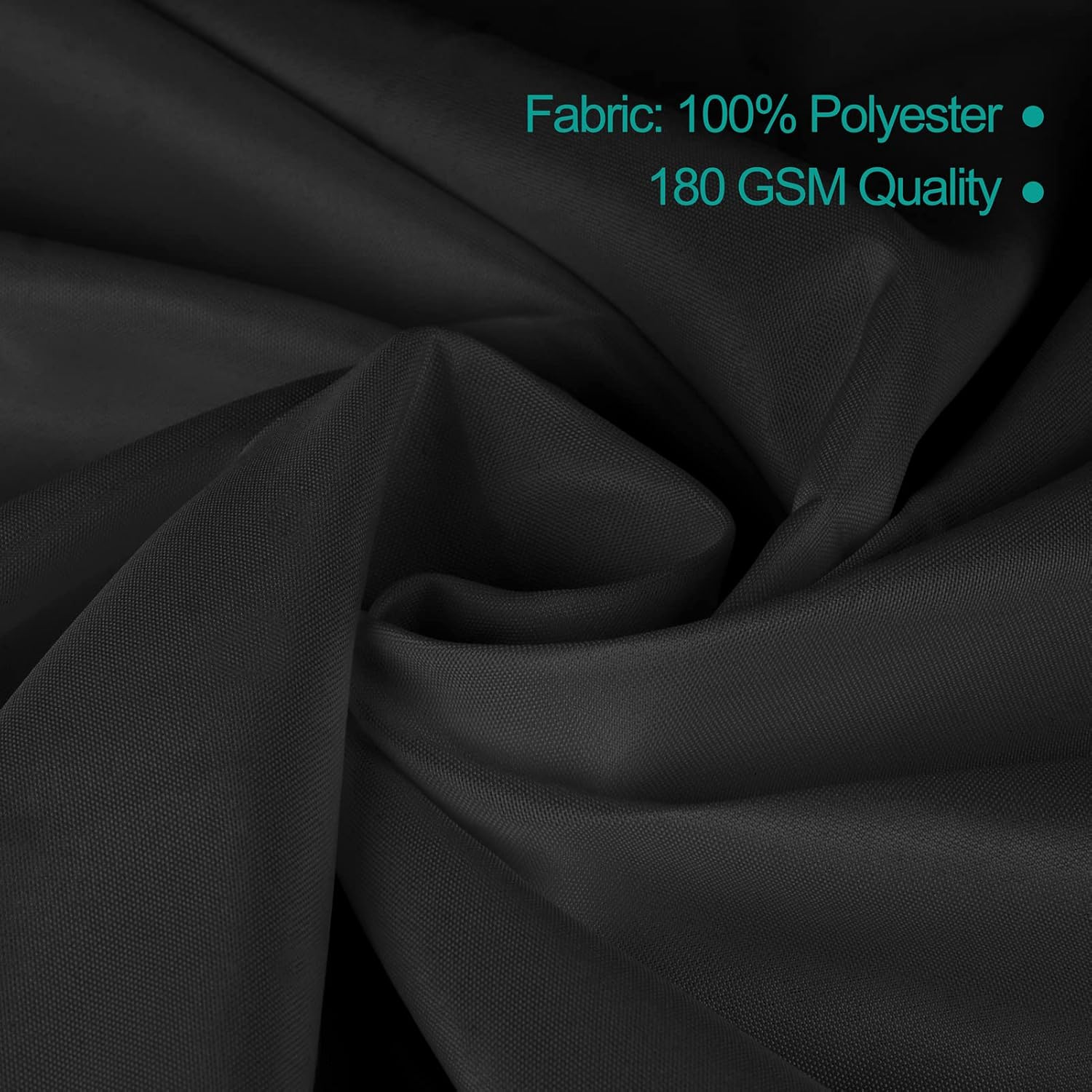 EMART Rectangle Tablecloth, 60 x 102 inch Black Table Clothes for 6 Foot Rectangle Tables in Polyester Fabric for Dining Party Wedding (1 Pack)