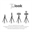 DIGITEK (DTR-320 FT) Flexible Gorillapod Tripod for All Cameras and Mobile Phones with 360° Ball Head and Phone Holder, Max. Load 3kgs, Carry Bag Included, (Black) gallery image