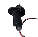 Pactrade Marine Marine Boat 2-Prong Nylon Stern Light Pole Base Black Cover Socket for Plug-in gallery image