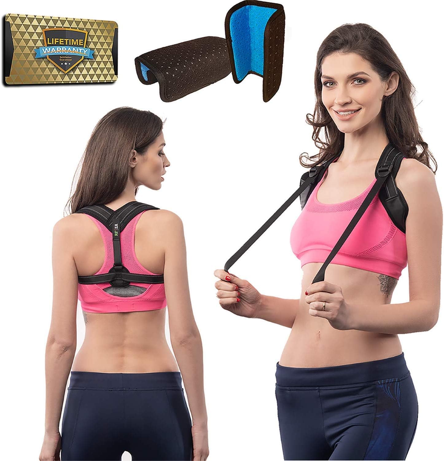 Verfanny Cervical Neck Traction Device – Effective and Instant Relief for Chronic Neck and Shoulder Pain– Great Alternate Pain Relieving Remedy,Neck Adjustable Collar for Home Use, Gray