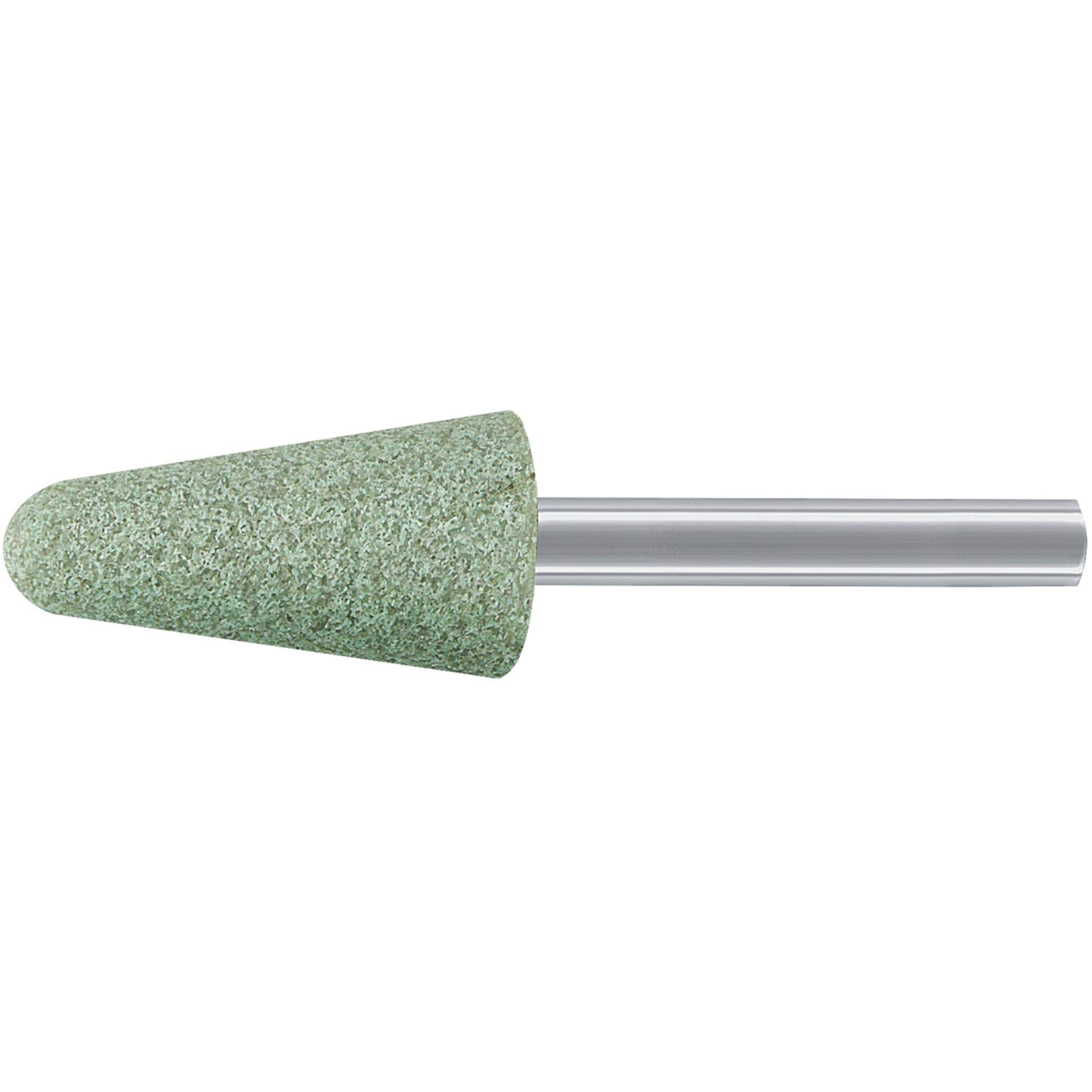 20x LUKAS Schleifstift KE Rundkegelform Edelstahl 16x32 mm Schaft 6 mm | Korn 46