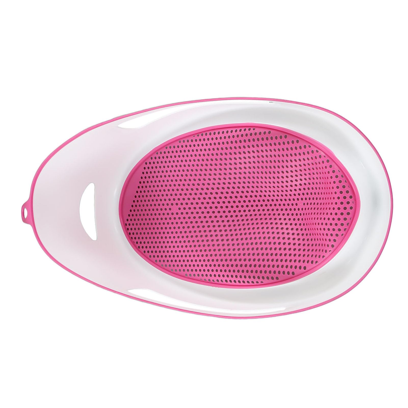 Soporte para bañera para bebé, soporte para bañera o lavabo, soporte de silicona suave, malla de baño, alfombrilla de baño para recién nacidos (rosa)