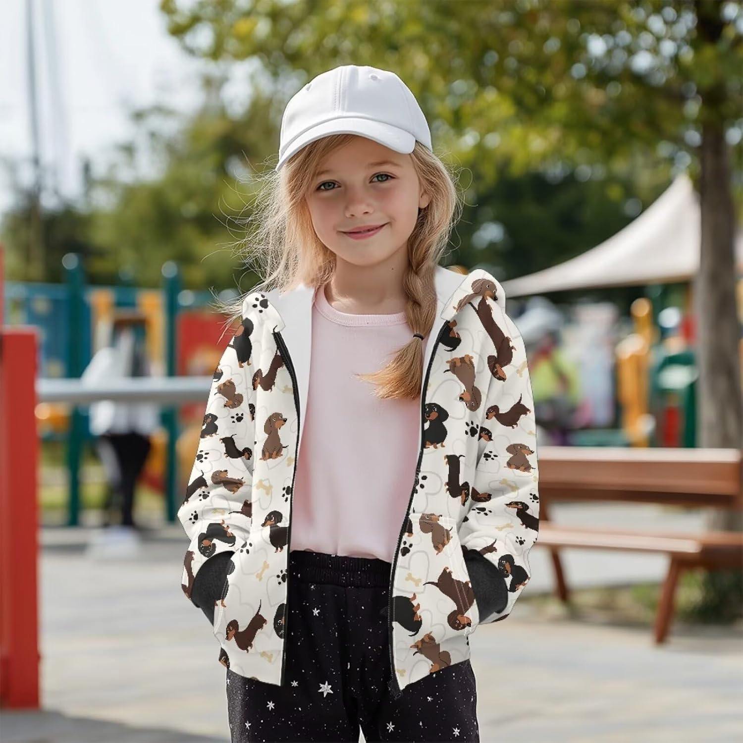 Girls Hoodie Sweatshirt Fleece-Lined Sweatshirt with Pocket Cozy Fall Winter Outwear for Outdoor Activity