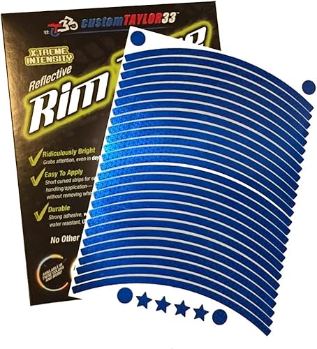 Miniatura 3 de Cinta reflectante azul de gran intensidad con derechos de autor de customTAYLOR33. Cinta de seguridad (Debes elegir el tamaño de la cinta)