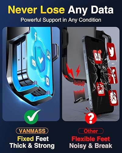 Miniatura 5 de VANMASS El mejor soporte para teléfono de automóvil mejorado duradero y estable Soporte de teléfono celular para salpicadero de ventilación del