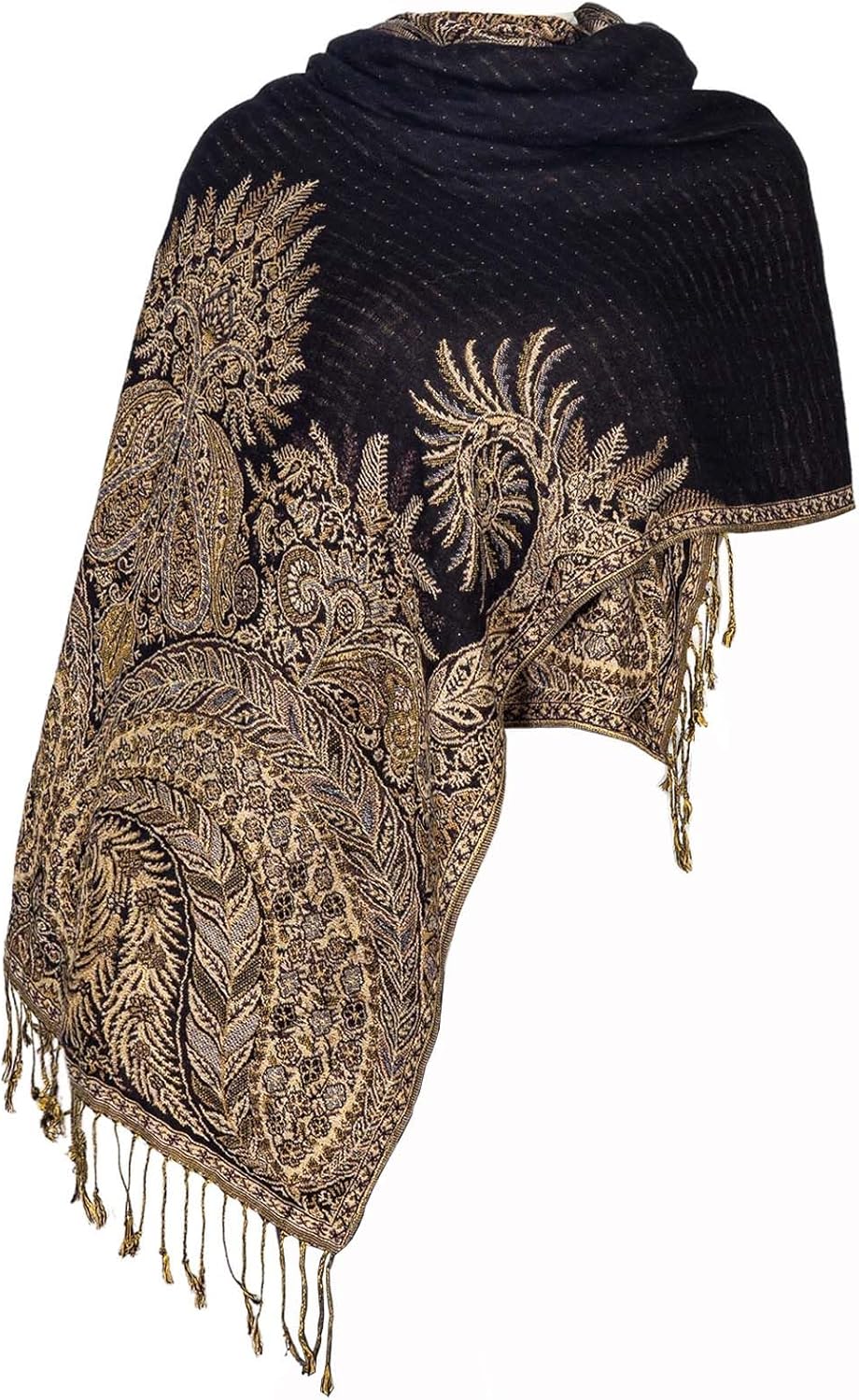 Pashmina Feel Shawls Wraps Rave Scarf for Women Soft Silky Reversible Men Scarves Hijab