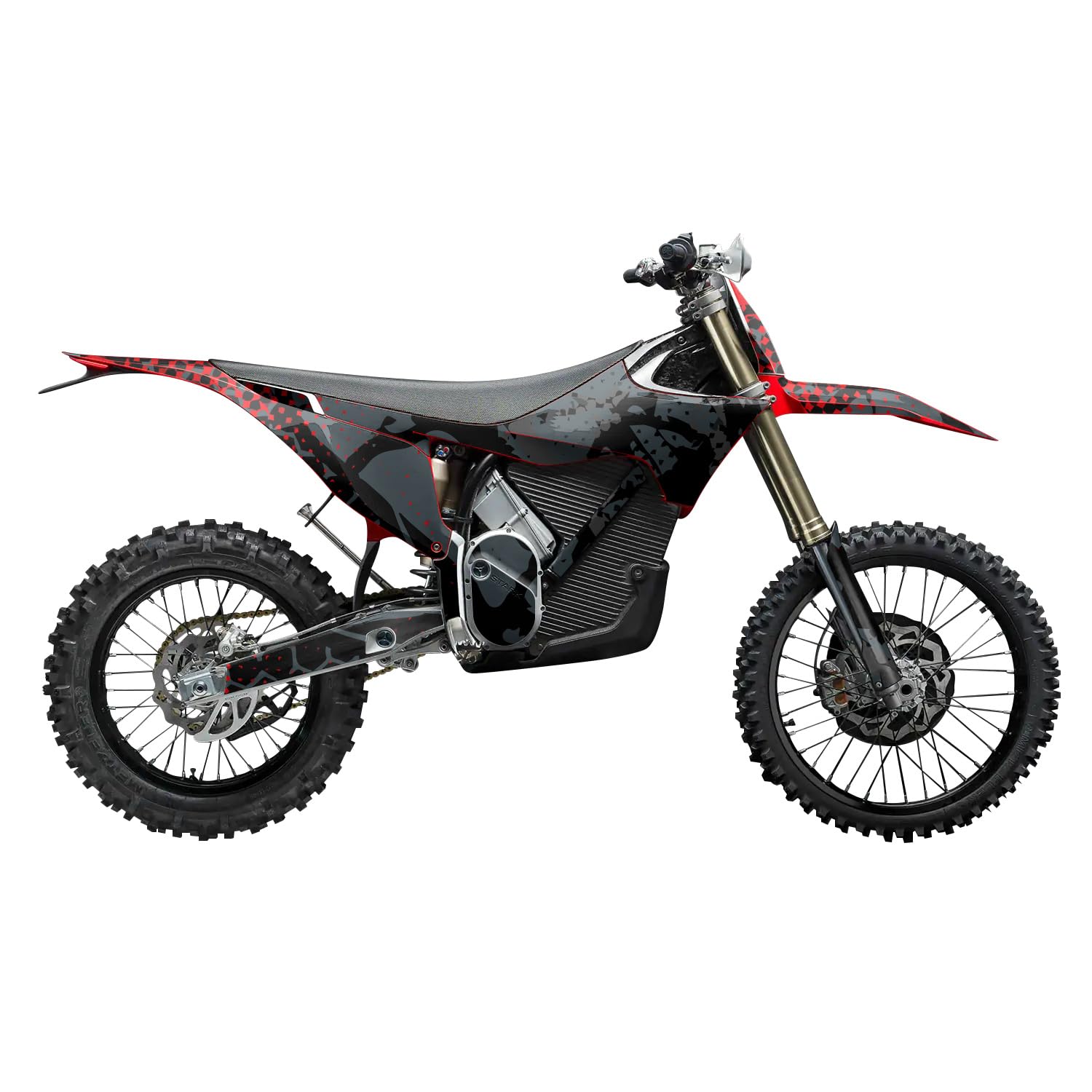 Stark Varg MX 2023-2025 Graphics Kit Wrap - Faded Hex - Varg MX Skin - Premium 3M Vinyl Protective Wrap Decal Cover - Easy to Apply | Crafted in The USA by MightySkins