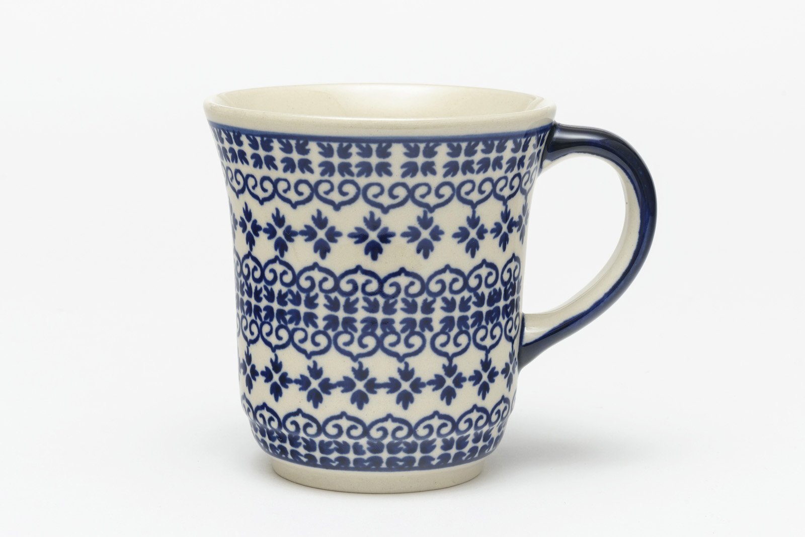 Boleslawiec tea mug 0.3 L,hand made, pattern 922