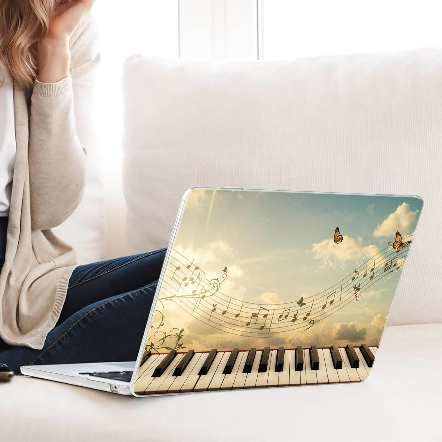 Compatible with MacBook Neo 13-inch, Hard Shell Case with Keyboard Cover and Screen Protector (A3404 A18 Pro chip, 2026 Release) - Piano MC21438