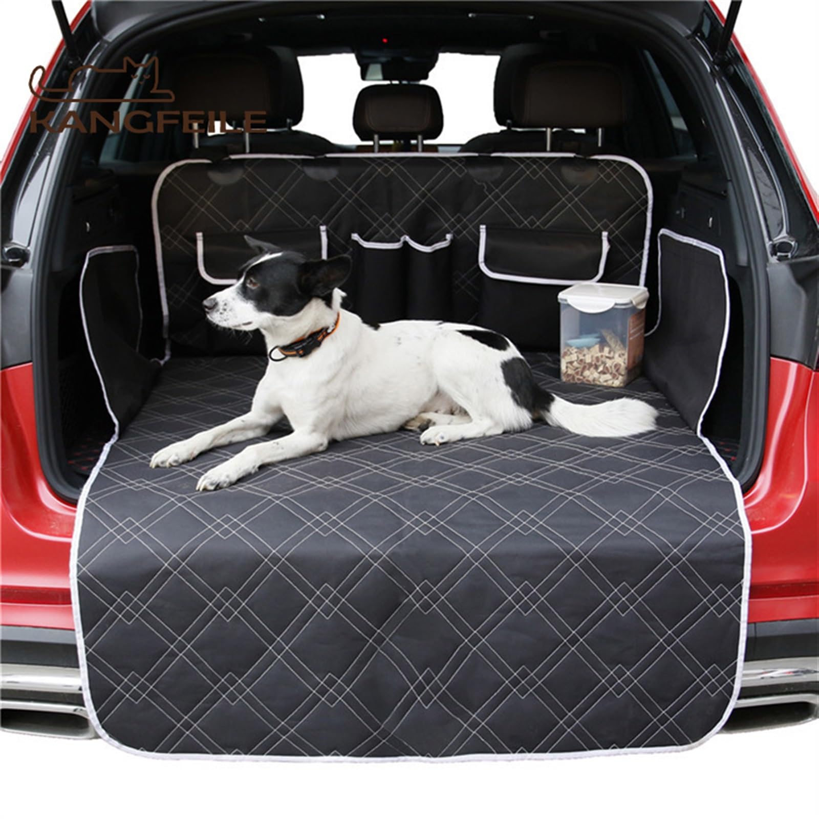 Funda Perros Coche Cojín para Maletero de Coche para Perros, Funda para Asiento de Coche para Mascotas, cojín para Hamaca Grande para Perros y Mascotas Protector Coche Perros