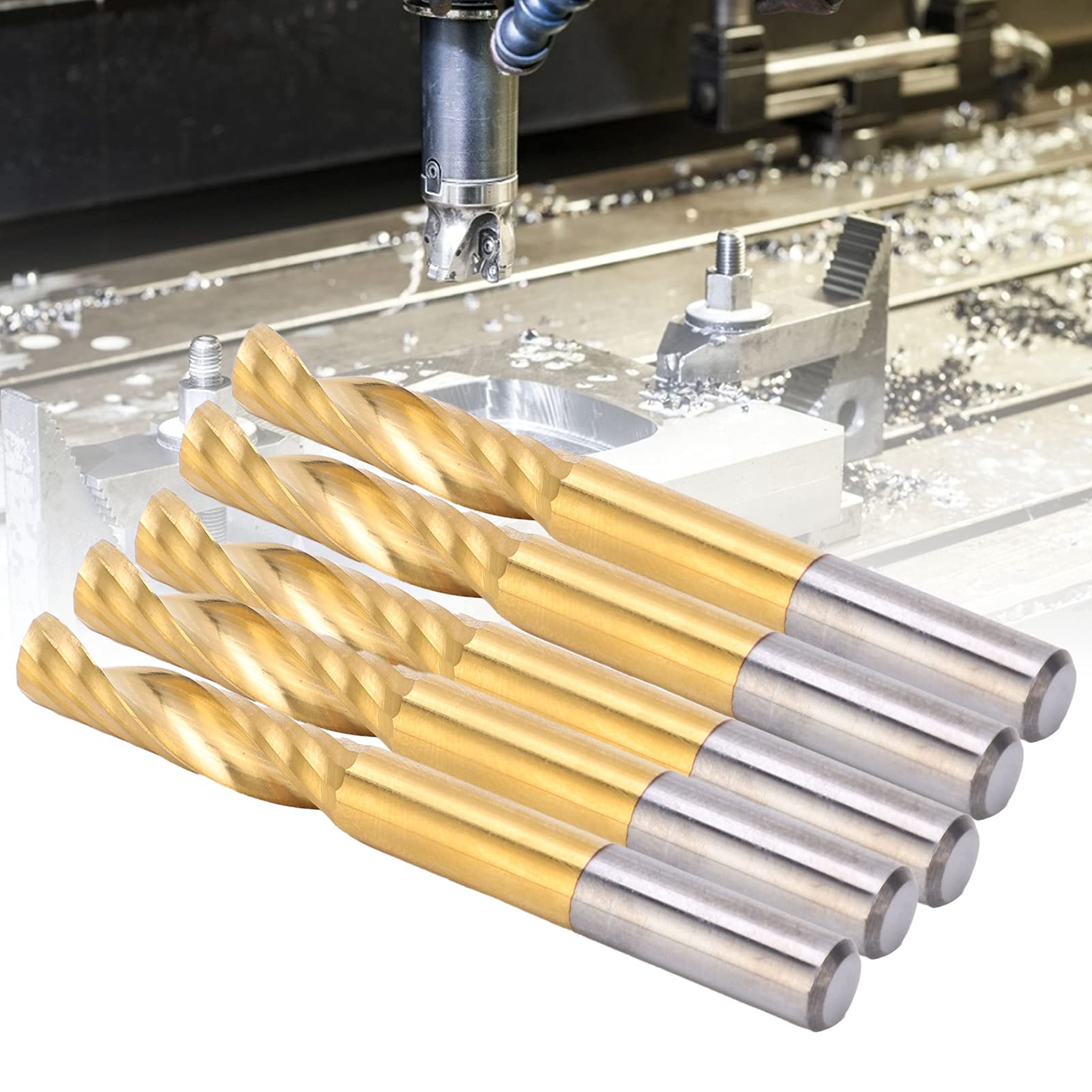 BROCA ESPIRAL DE ACERO DE ALTA VELOCIDAD PARA CORTE SUAVE DE ALUMINIO Y COBRE 6X25X60MM