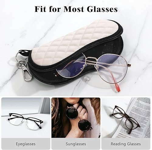 Miniatura 152 de MoKo - Estuche suave, ultra ligero, de neopreno, para lentes de sol, con cremallera y clip para cinturón