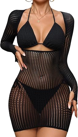 Lilosy Beach Swimsuit Single Cover Up Women Dress Bathing Suit