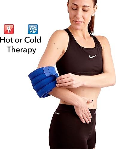 Vista 2 de Bed Buddy - Terapia de calor y frío para aliviar el dolor muscular y aliviar el dolor articular, almohadilla térmica grande para rodilla, muñeca