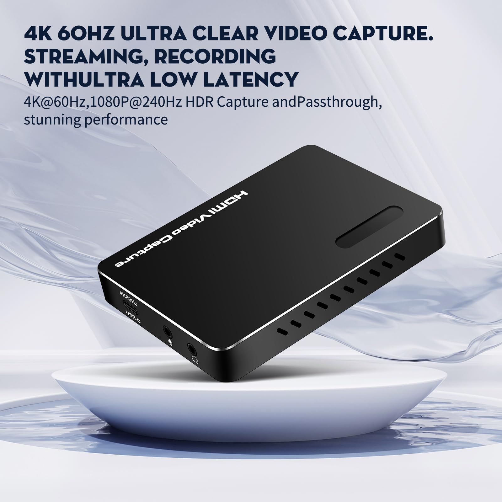 ACHAVE Scheda di acquisizione video HDMI 3.1, 4K60 HDMI2.0 con VRR HDR, 2K144FPS 1080P240FPS, MJPEG/YUY2/NV12/I420/XRGB/P010, latenza ultra bassa da HDMI a USB-C, scheda di acquisizione per streaming