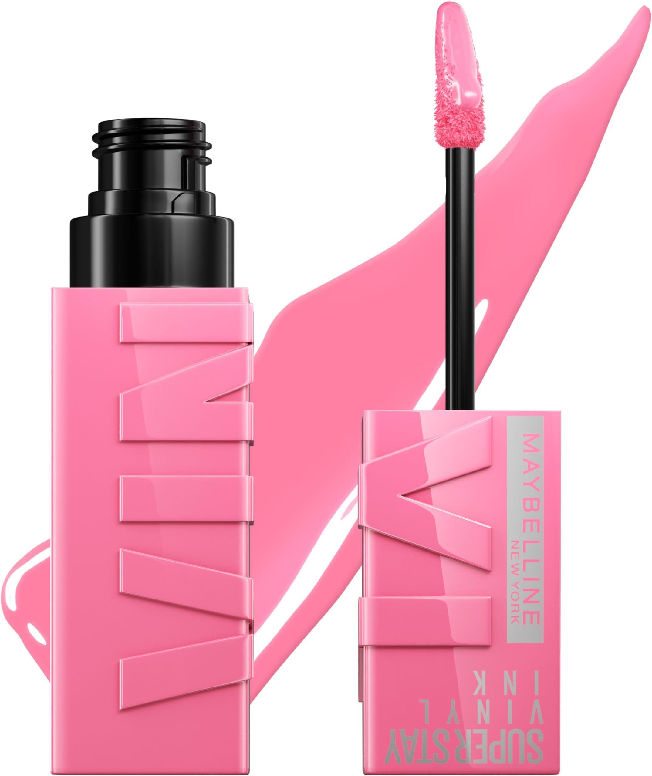 MAYBELLINE Super Stay Vinyl Ink Longwear No-Budge Liquid Lipcolor Make Up, Highly Pigmented Color and Instant Shine, Upbeat, 1 Count
