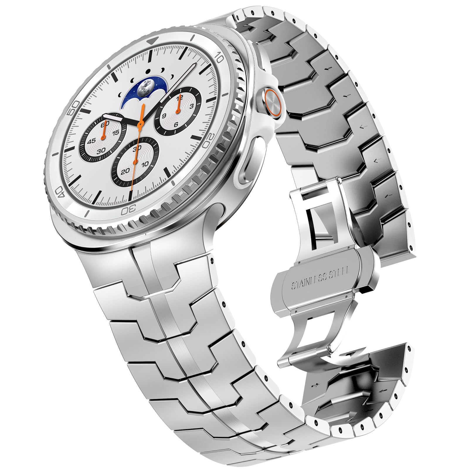 NewWays Metall Armband für Samsung Galaxy Watch 9/8 44mm 40mm | Metallband Kompatibel mit Galaxy Watch 8 Classic 46mm
