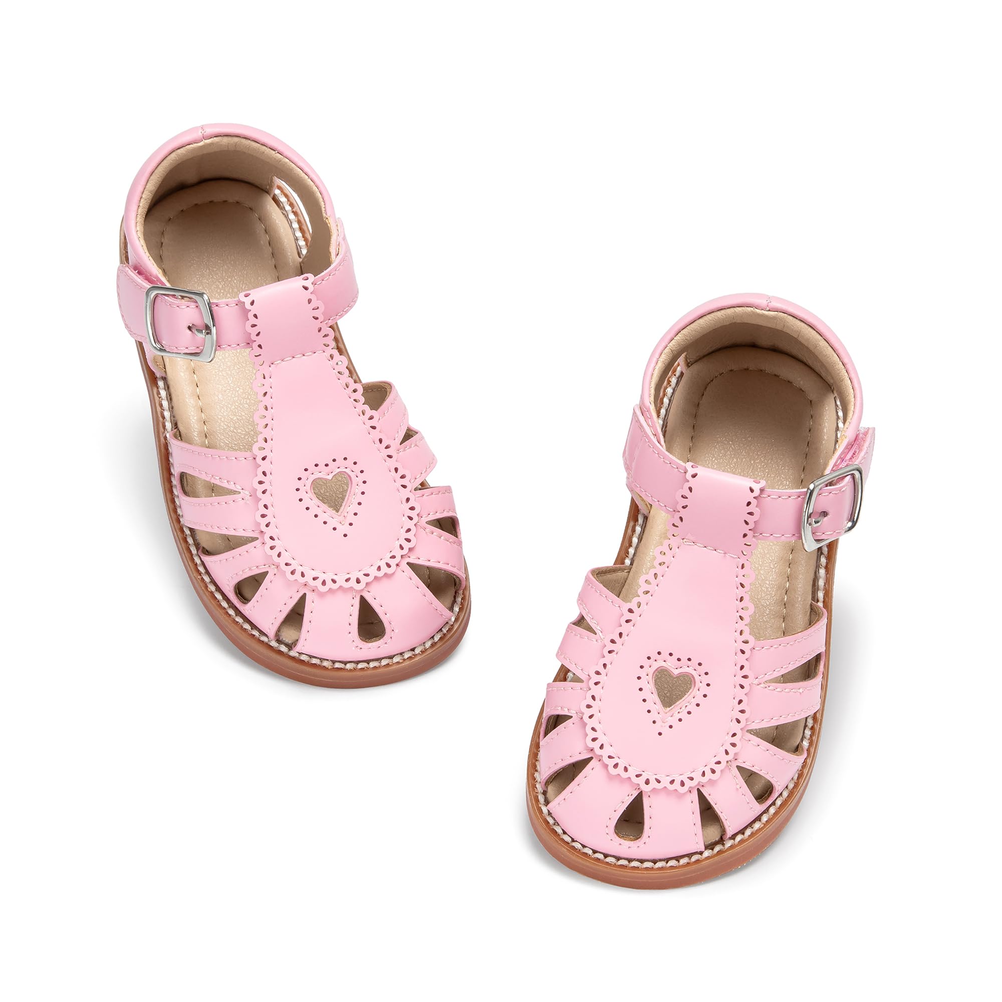 Otter MOMO Toddler Little Flower Girl Sandals Princess Dress Shoes Wedding