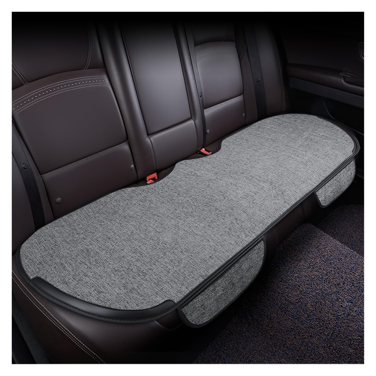 Linge protecteur de siège auto universel DEHIWI au design épuré en lin gris pour auto et camion