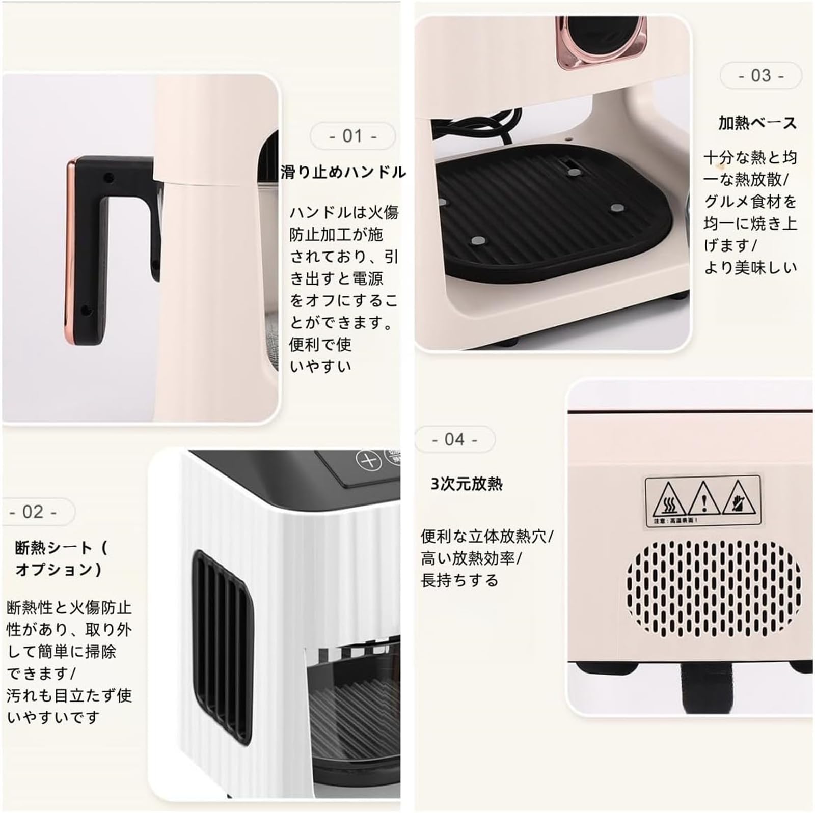 Amazon.co.jp: ノンフライヤー 6L 大容量 2-6人用 エアフライヤー 大 