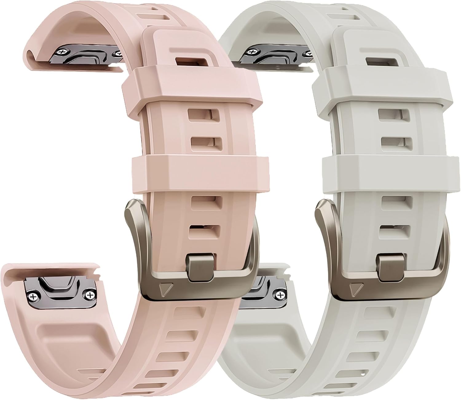 20MM Watch Band for Garmin fenix 5s 6s 7s pro solar Quick fit with light gold buckle soft silicone 20 bands Replacement for garmin epix pro gen 2 42mm Descent Mk2s/3/3i for women