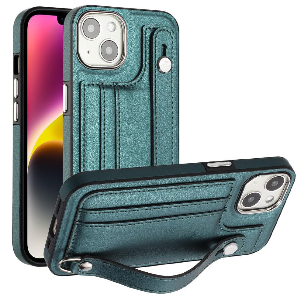Amazon.co.jp: レザーリストストラップ電話ケース iPhone 14 13 12 11