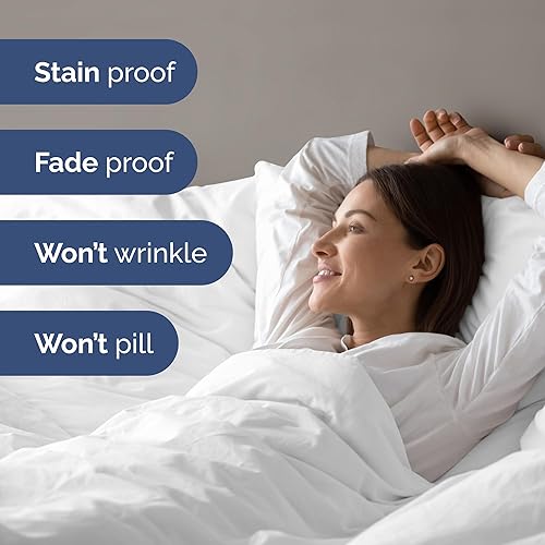 Miniatura 5 de Juego de funda de edredón King, extra suave, 104 x 90 pulgadas con 2 fundas de almohada, fácil cuidado y no se decolora con cierres de cremallera y