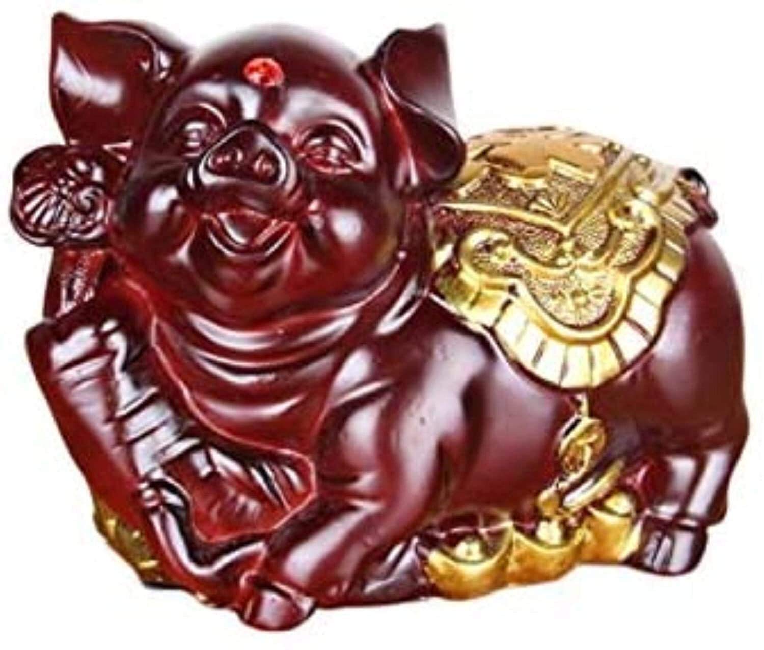YNIYUJKL Wooden Chinese Zodiac Statues Home Decoration Statue Home And Office Sculpture Wood Feng Shui Decor Accessories Figurine 329,Gris-A